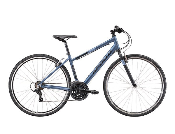 Blue Apollo Hybrid Bike on a white background