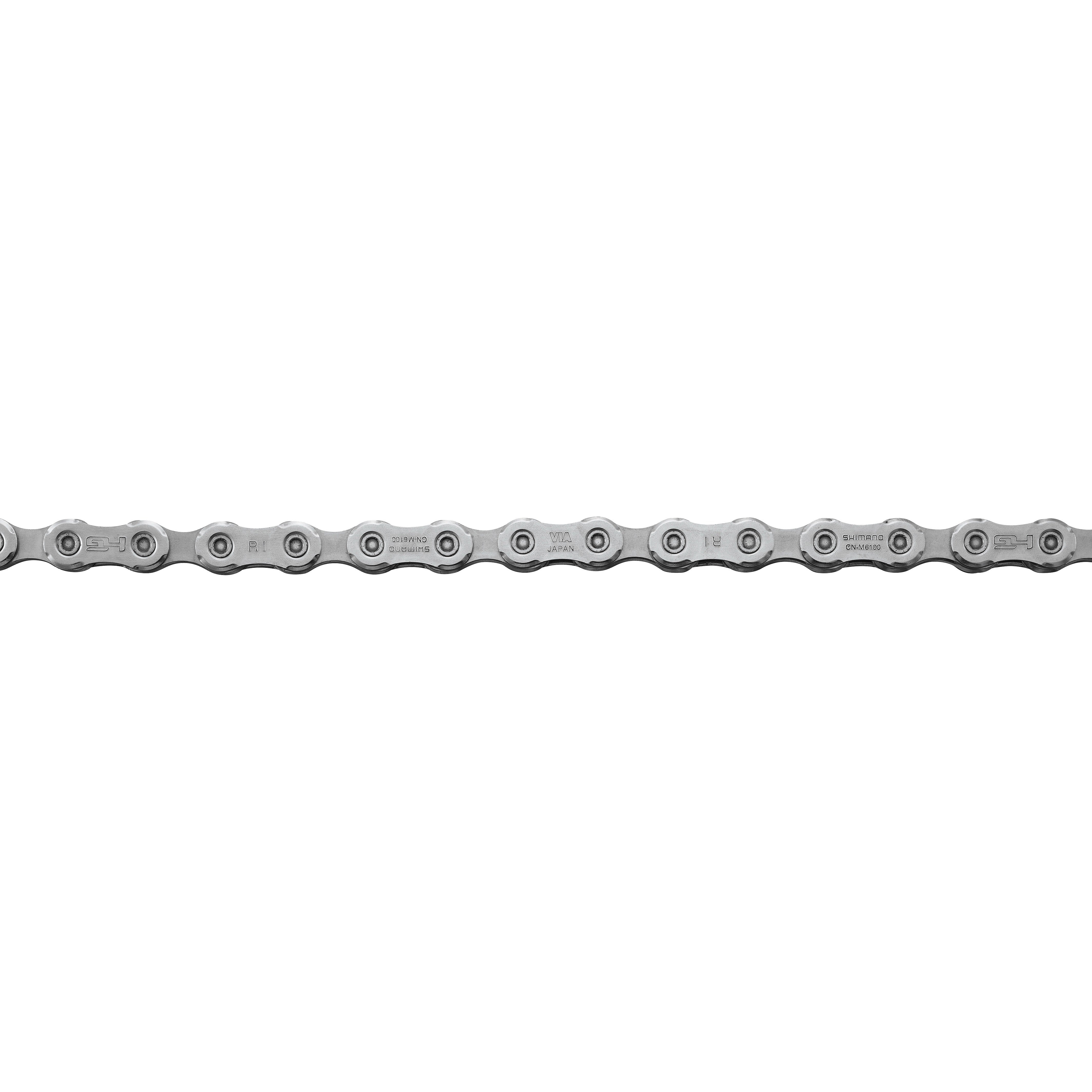 Bicycle chain on a white background