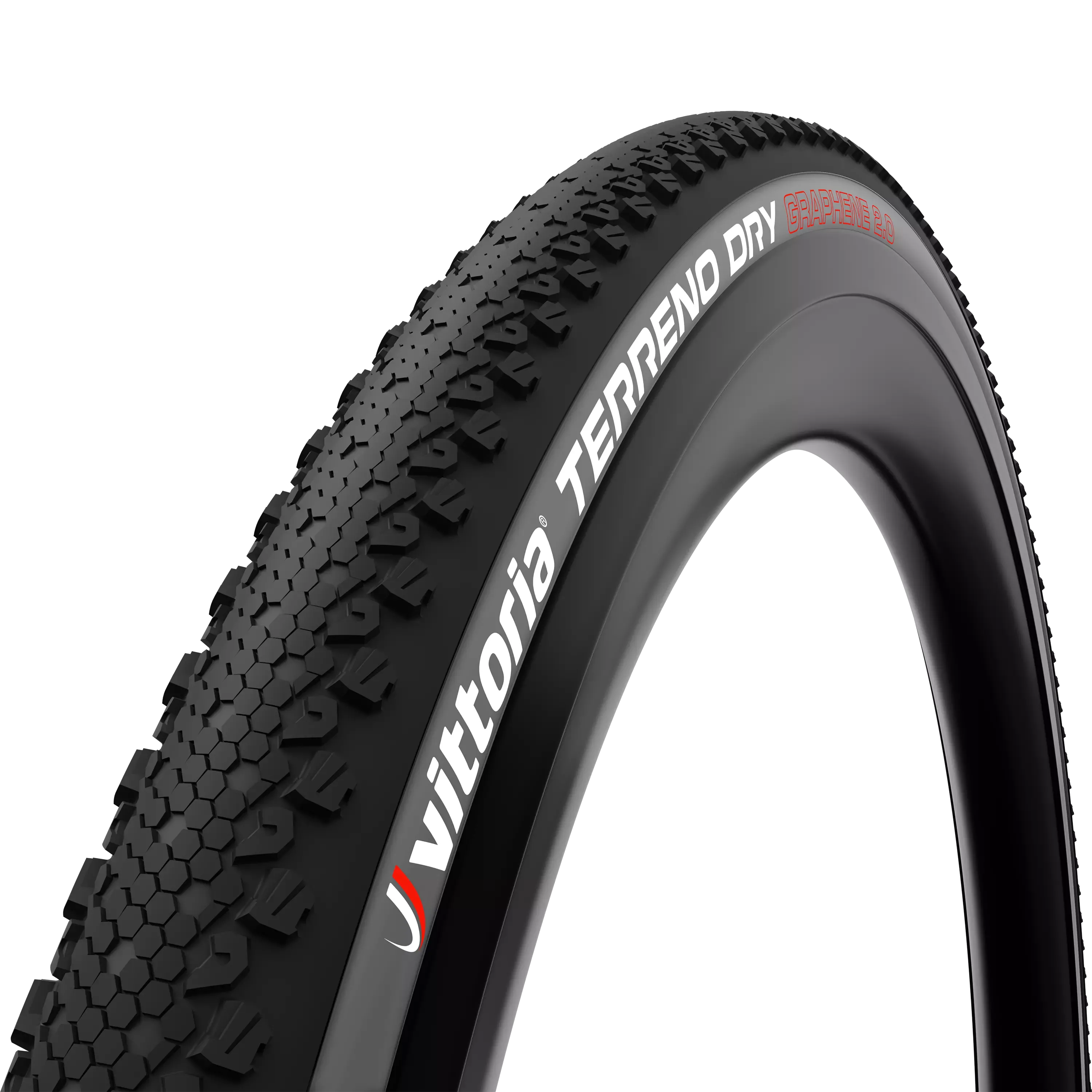 Vittoria Terreno Dry bicycle tyre on a white background