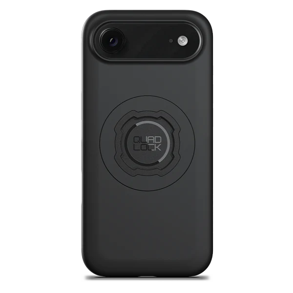 Black Quad Lock Phone Case on a white background