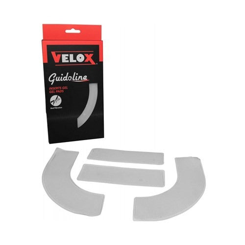 Velox Guidoline inset gel pad packaging with three gel pads on a white background