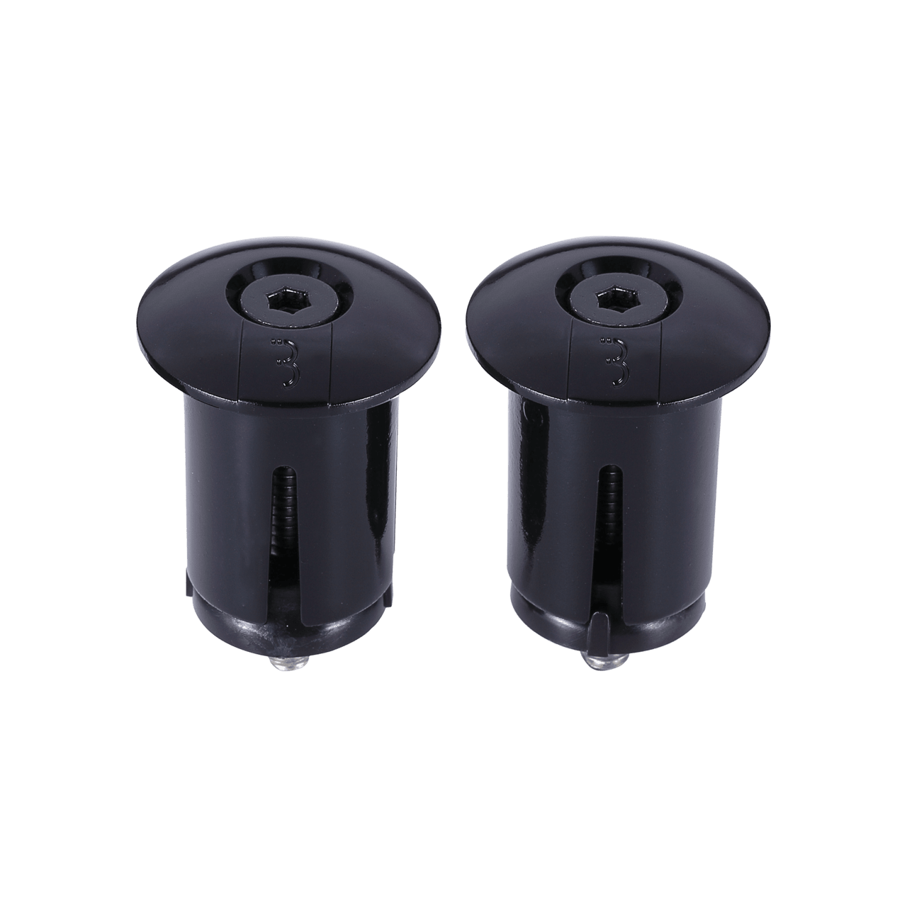 BHT-96 ScrewOn Handlebar End Caps Black