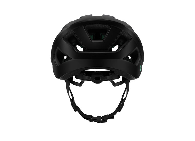 A picture of the Lazer Tonic Kineticore Matt Black Helmet from behind