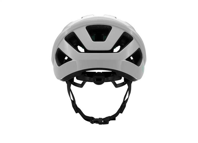 A picture of the Lazer Tonic Kineticore White Helmet from the back