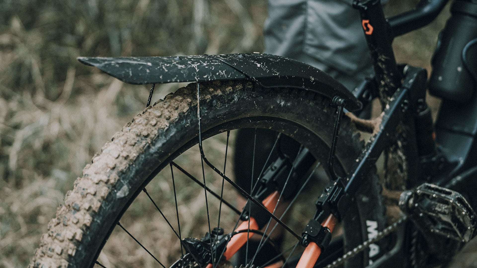 A picture of the rear Topeak Tetrafender Mount Mudguard