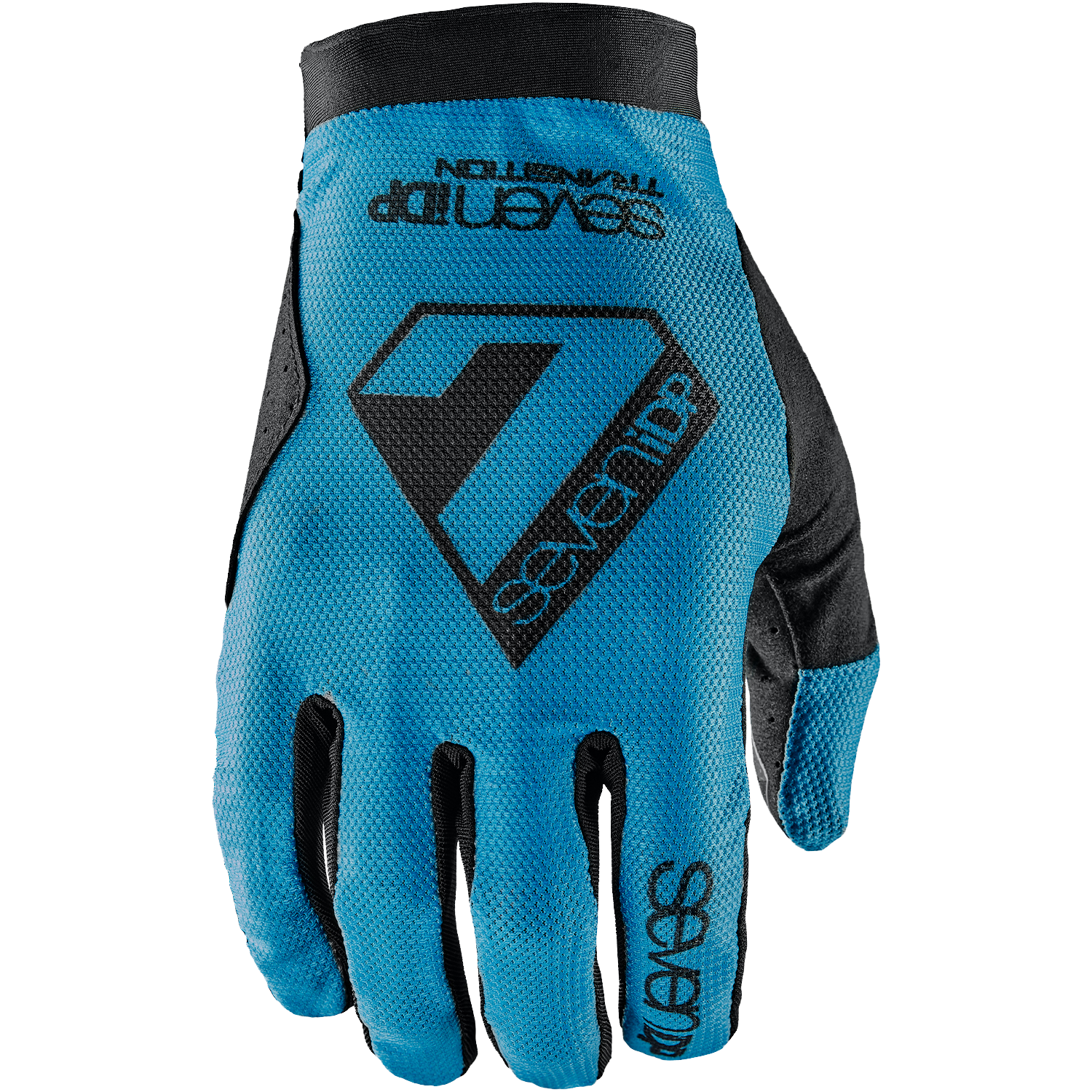 A picture of the Seven IDP Transition Blue Mountain Bike Gloves 