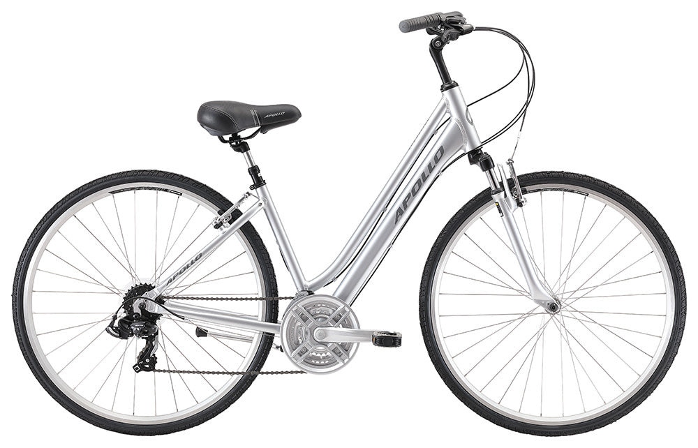 Shoreline Womens Step-Thru Hybrid Bike 22