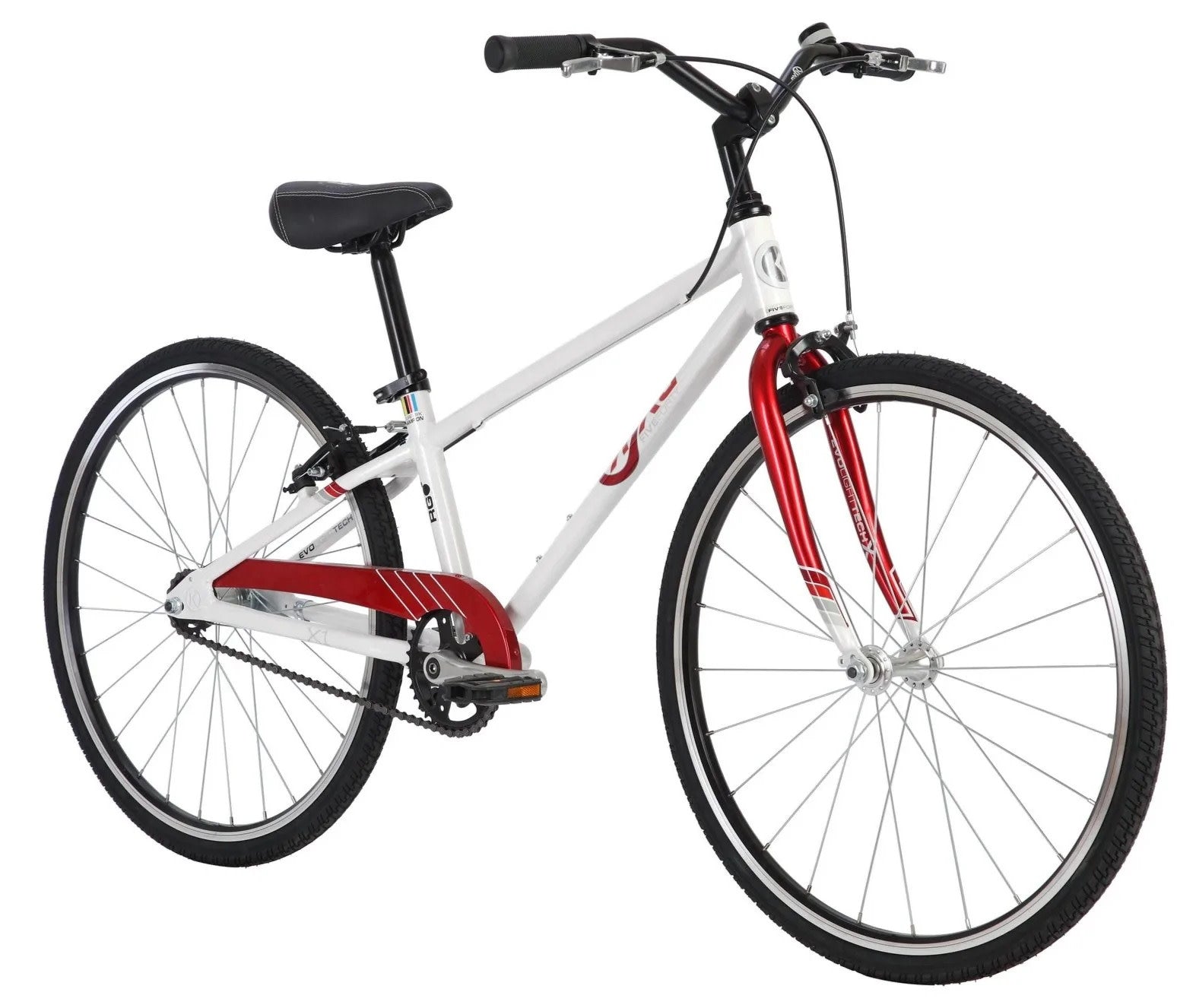 E-540 Single Speed Boys Hybrid Bike Bright Red