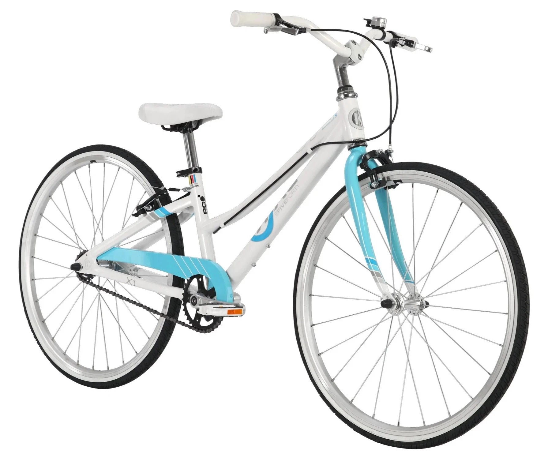 E-540 Single Speed Girls Hybrid Bike Sky Blue