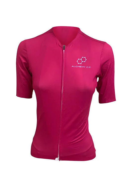 Womens Carbon Pro Cycling Jersey Pink