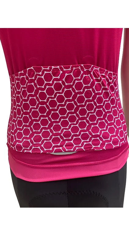 Womens Carbon Pro Cycling Jersey Pink