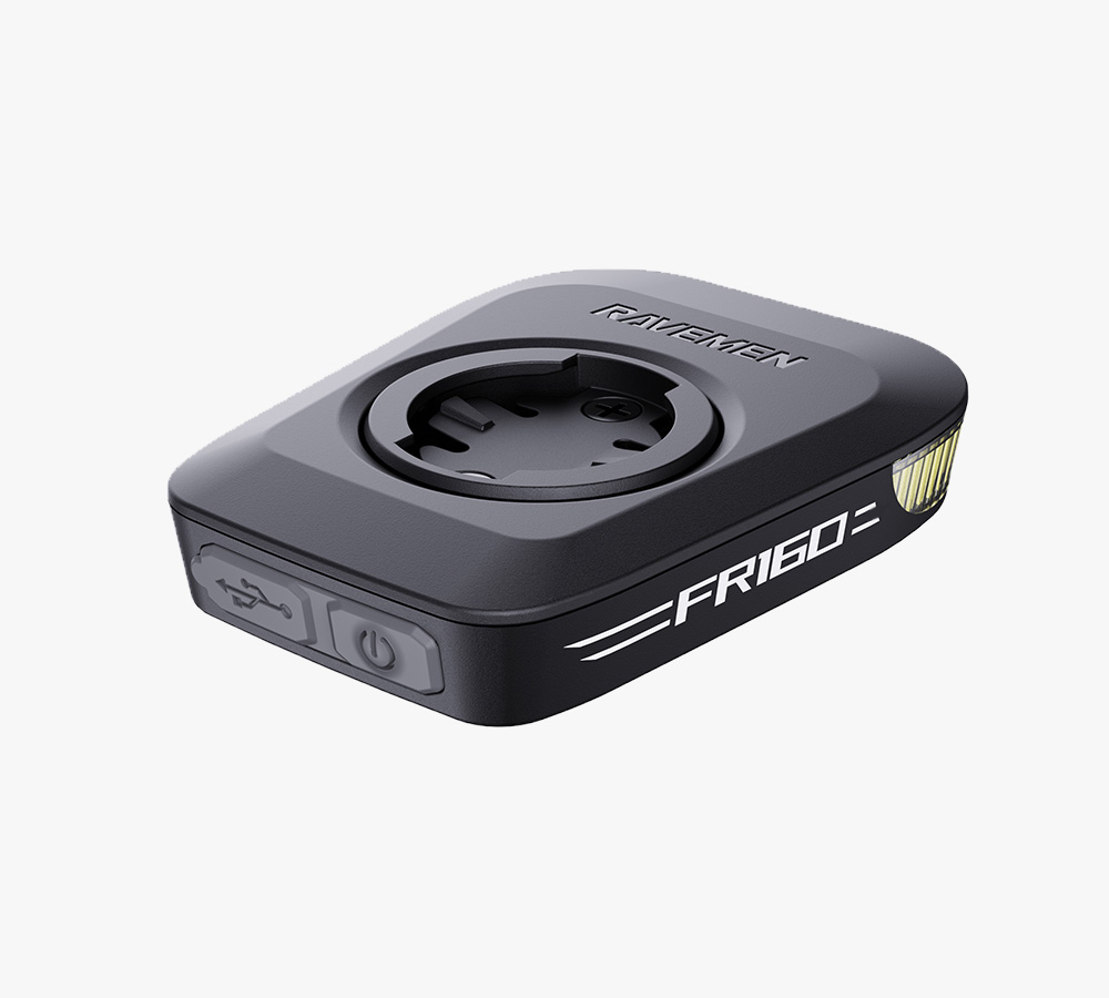 Ravemen FR160 Front Bicycle Light fits under Garmin Mount