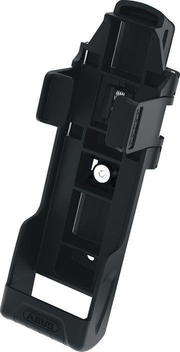 Abus bicycle lock bracket on a white background