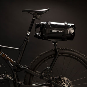 A picture of the Aeroe Spider Rear Bicycle Rack with a bag.