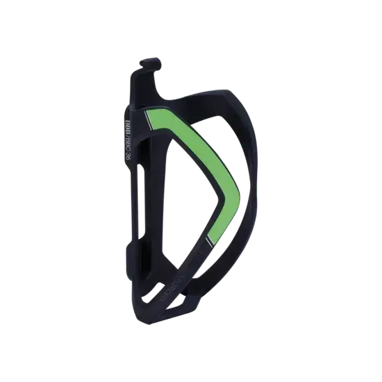 A picture of the BBB Flexcage Bottle Cage Black/Green