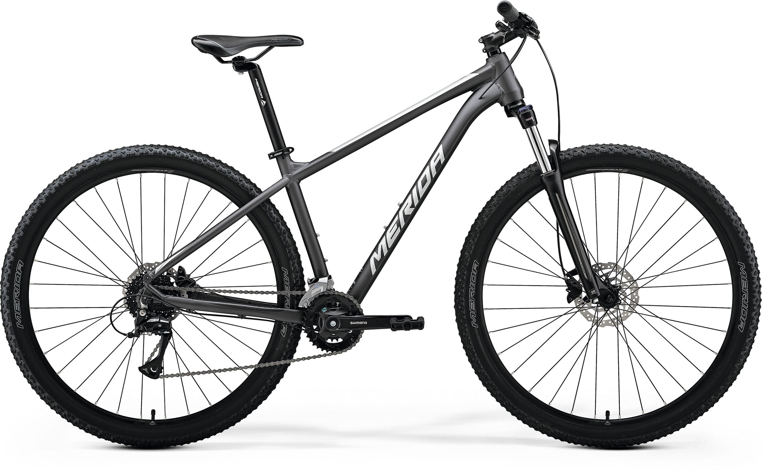 A picture of the black/grey Merida Big Nine 20 Hardtail Mountain Bike