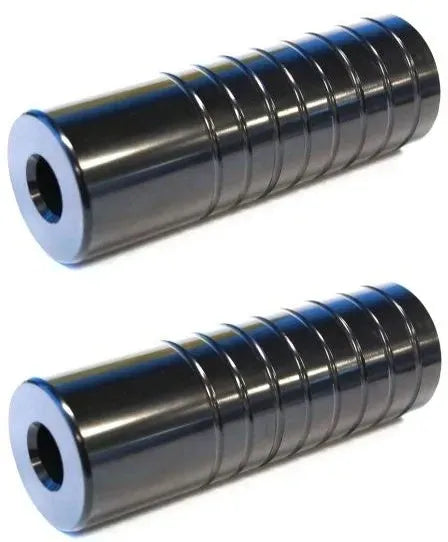 Black BMX Footpegs on a white background