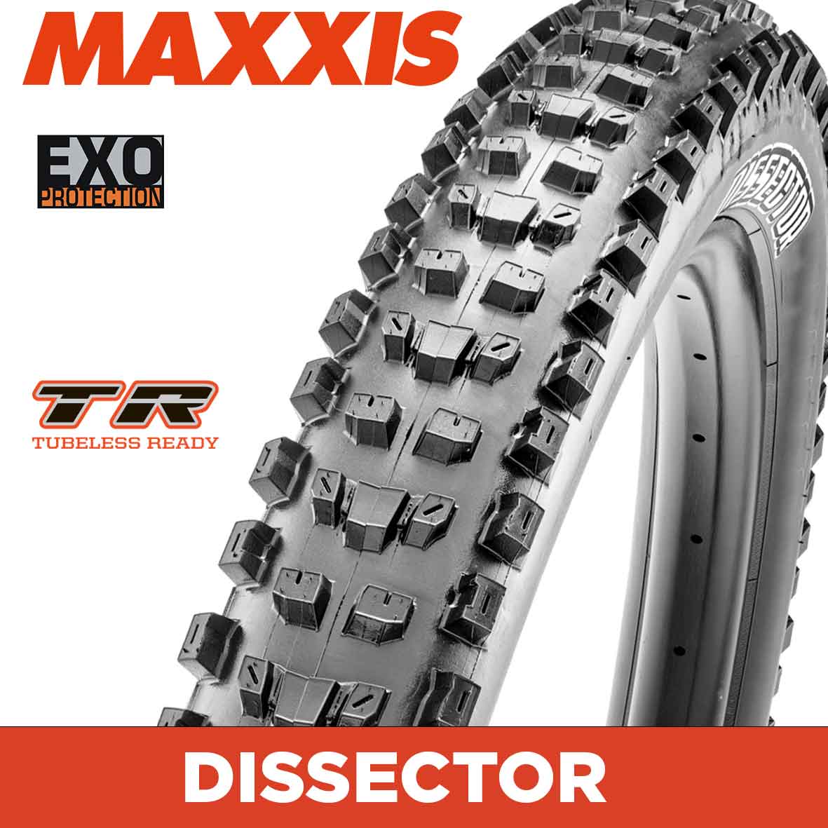 A picture of the Maxxis Dissector Mountain Bike Tyre