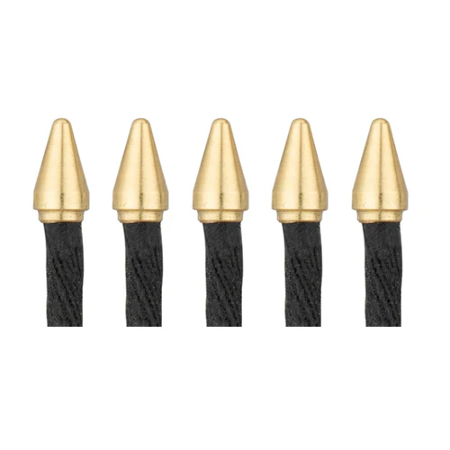 5 Bicycle tubeless repair plugs on a white background