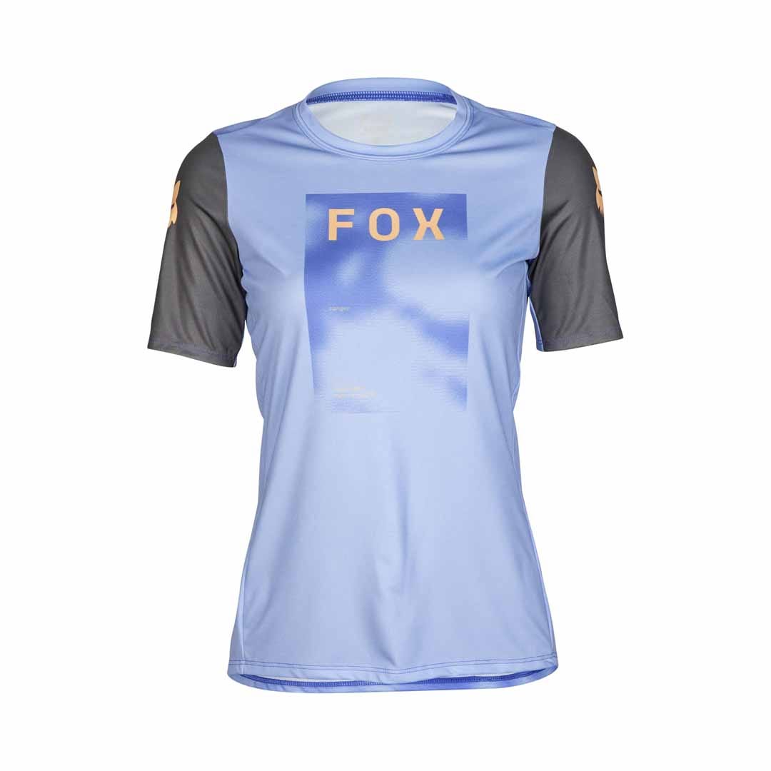 A picture of the lilac Fox Ranger SS Womens mountain bike jersey