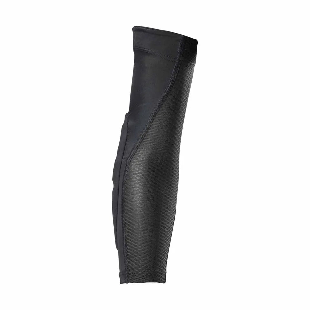 Black mountain bike arm sleeve with textured pattern on a white background