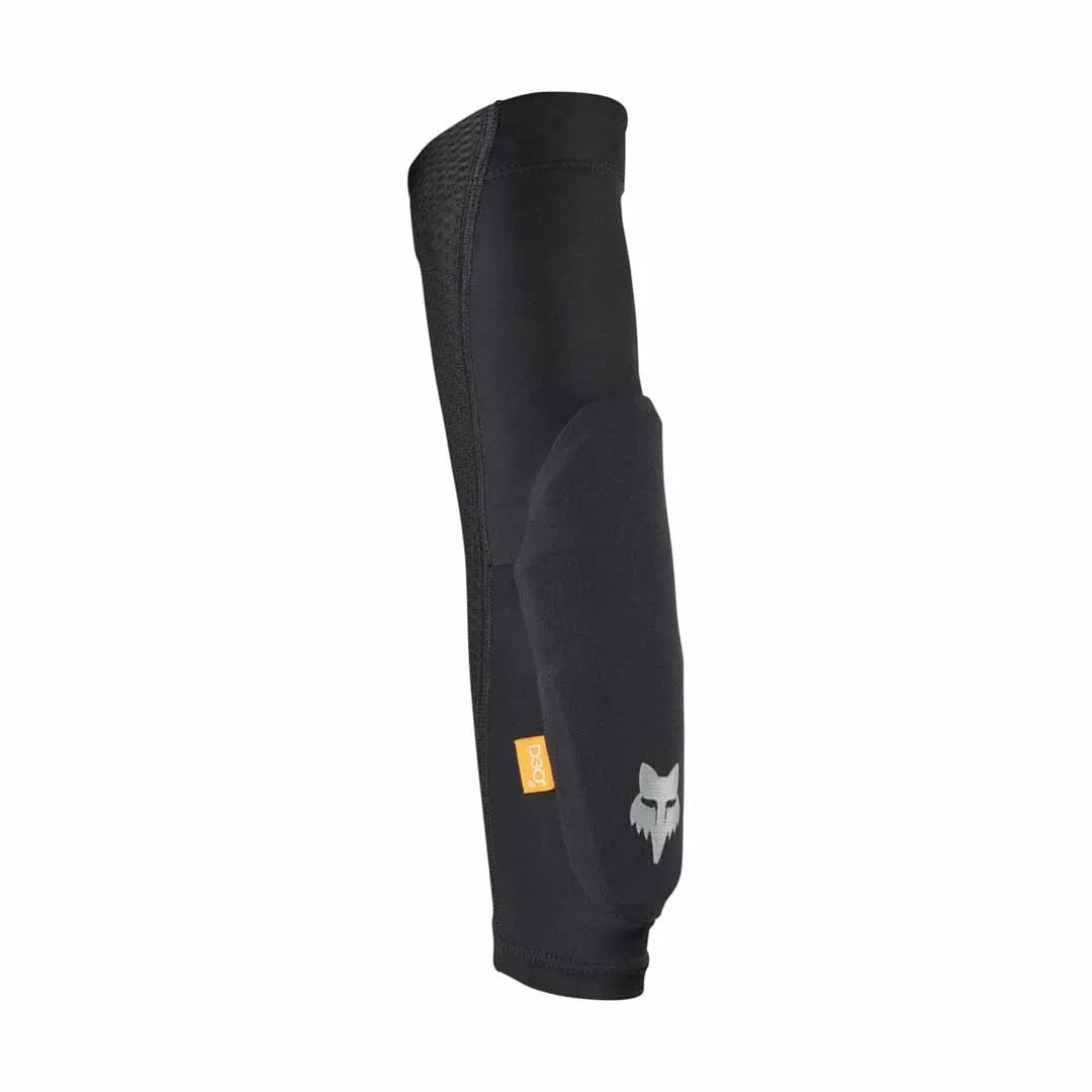 Black mountain bike sleeve with a Fox brand logo on a white background