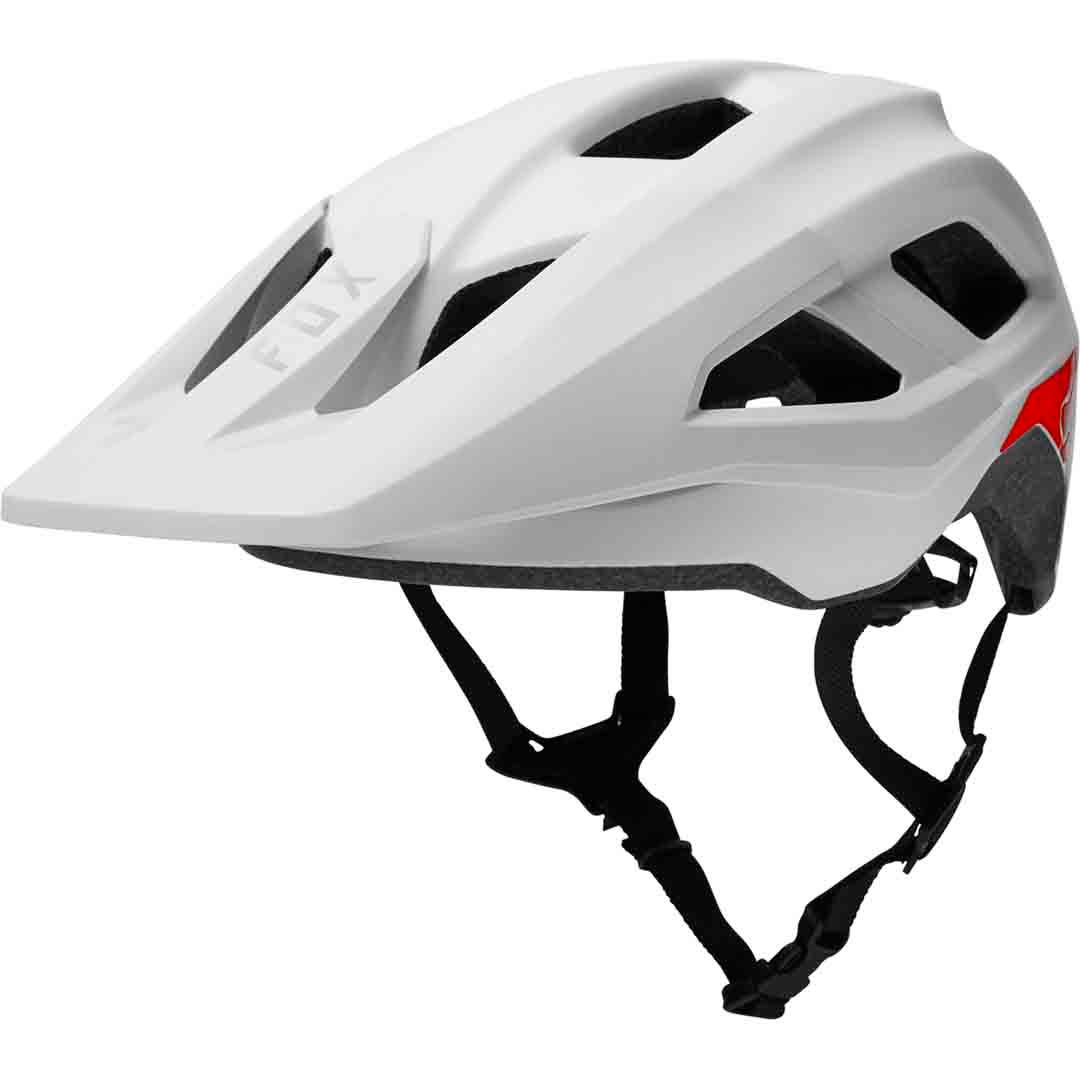 A picture of the white Fox Youth Mainframe Helmet