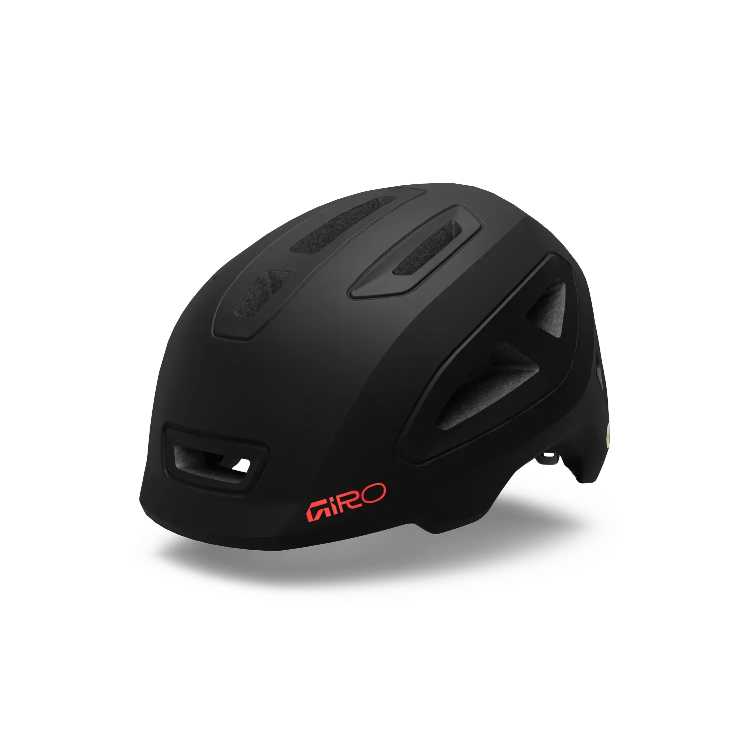Black helmet with Giro logo on a white background