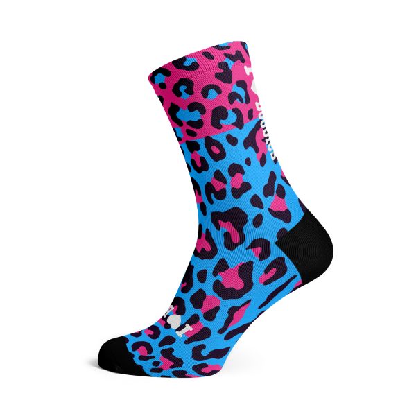 A picture of the I Love Boobies Leopard sock