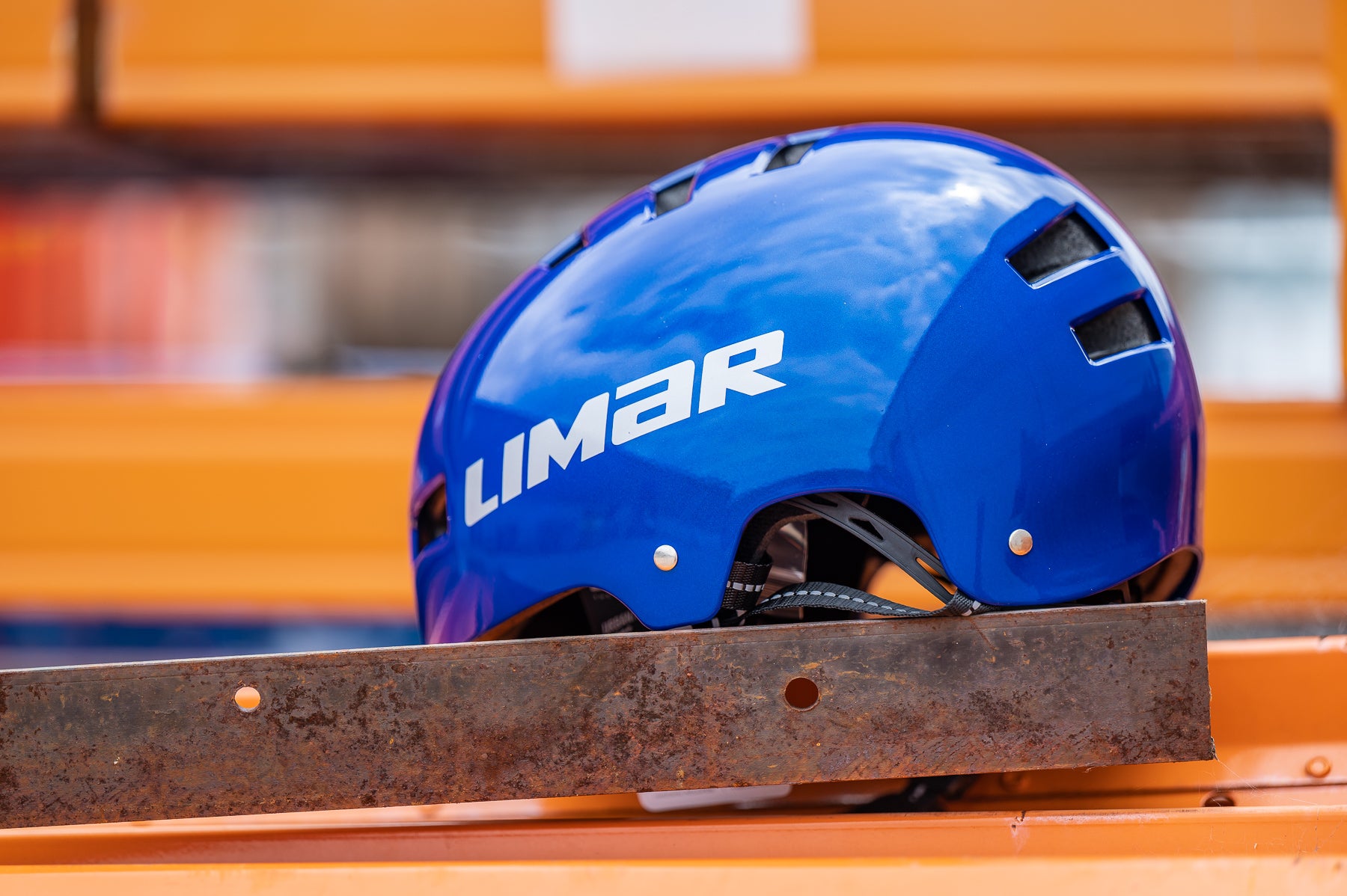 A picture of the blue  Limar 360 BMX Skate Helmet