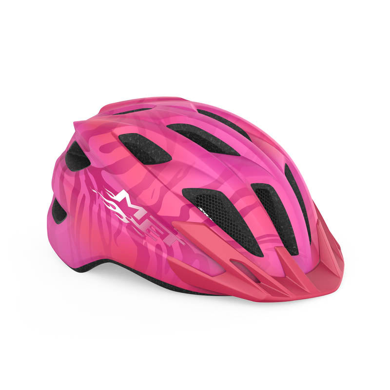 A picture of the pink Met Crackerjack Kids Helmet
