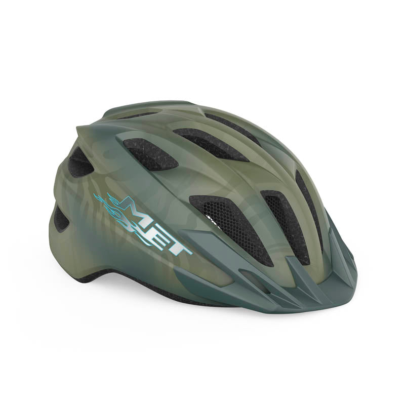 A picture of the green Met Crackerjack Kids Helmet