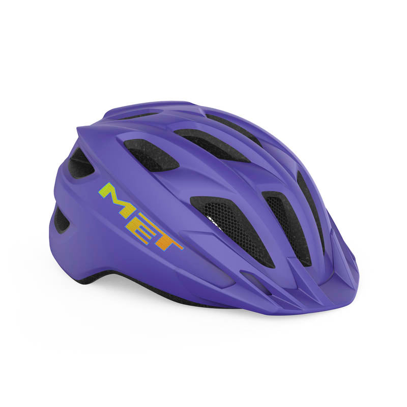 A picture of the purple Met Crackerjack Kids Helmet