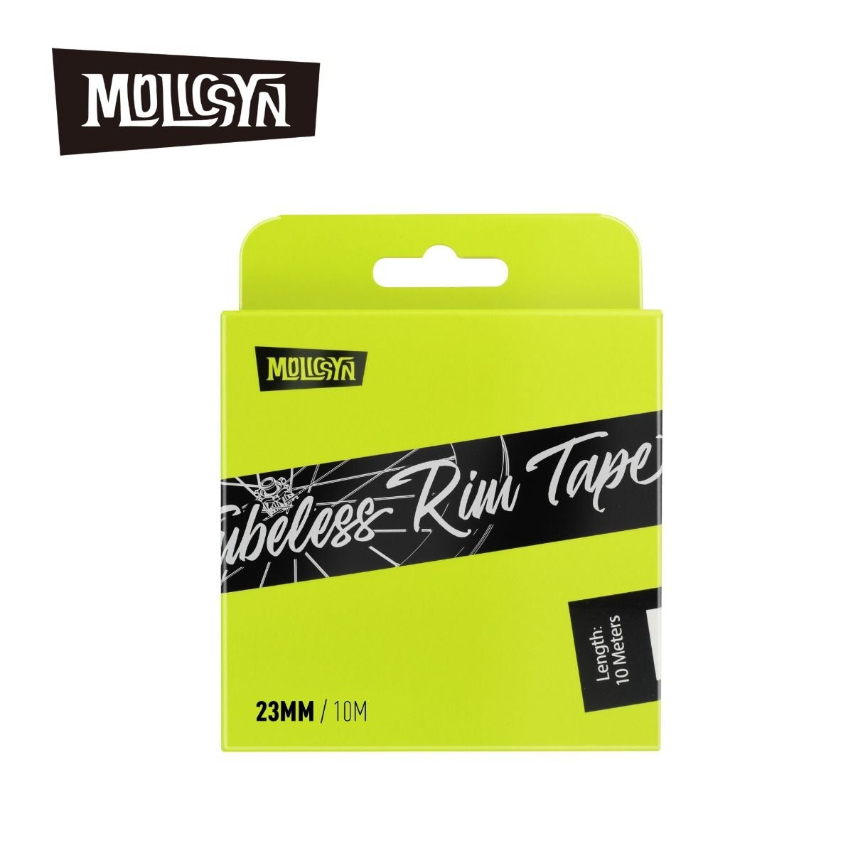 Molicsyn Tubeless Rim Tape with green packaging on a white background