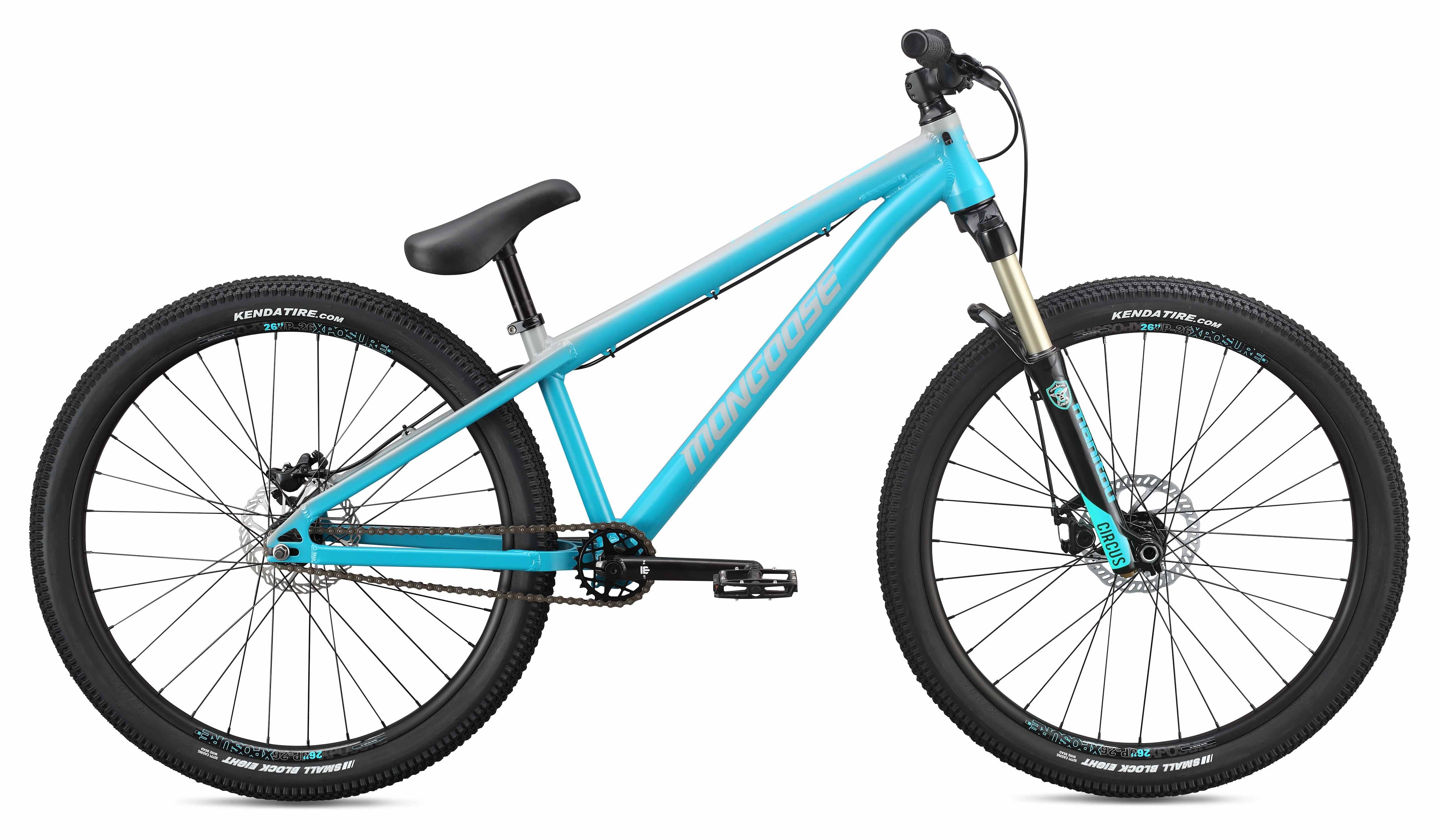 A picture of the cyan Mongoose Fireball Dirt Jumper