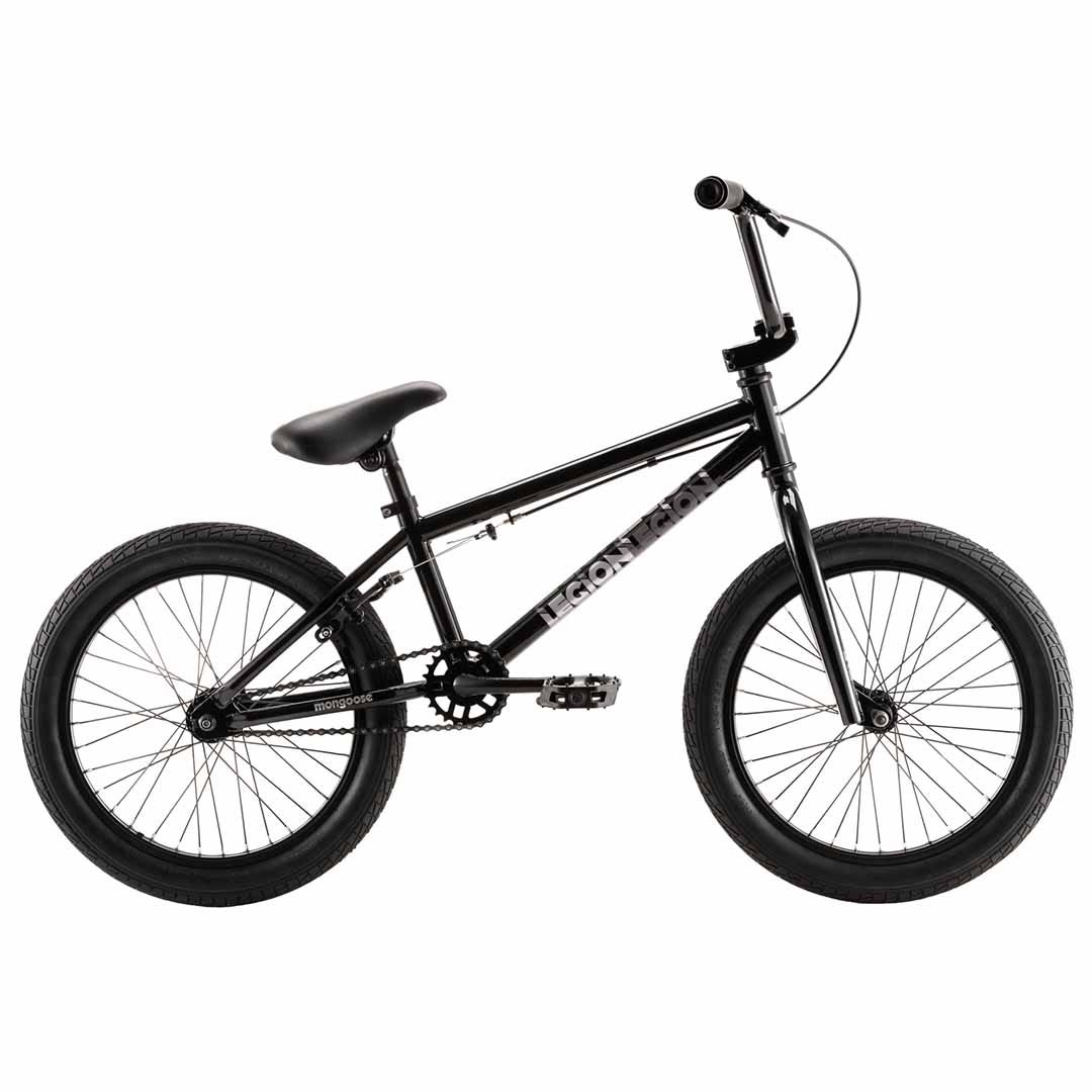 A picture of the black Mongoose Legion L18 BMX Bike