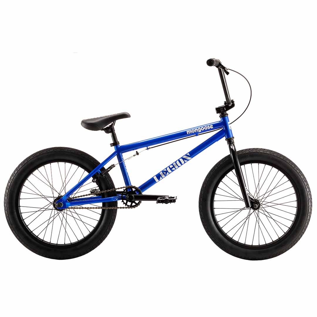 A picture of the blue Mongoose Legion L20 BMX Bike