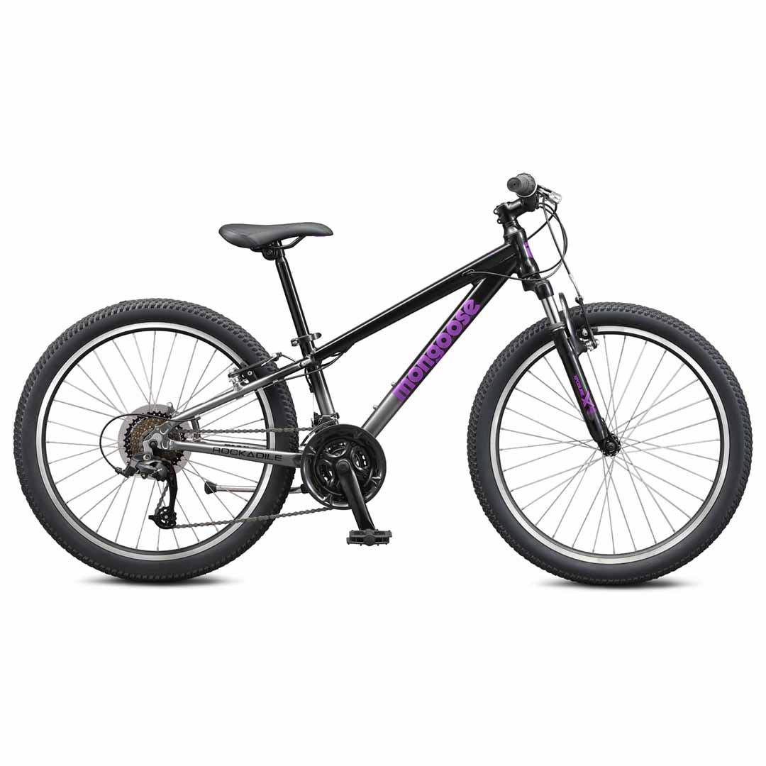 A picture of the Black Mongoose Rockadile 24" Girls Mountain Bike