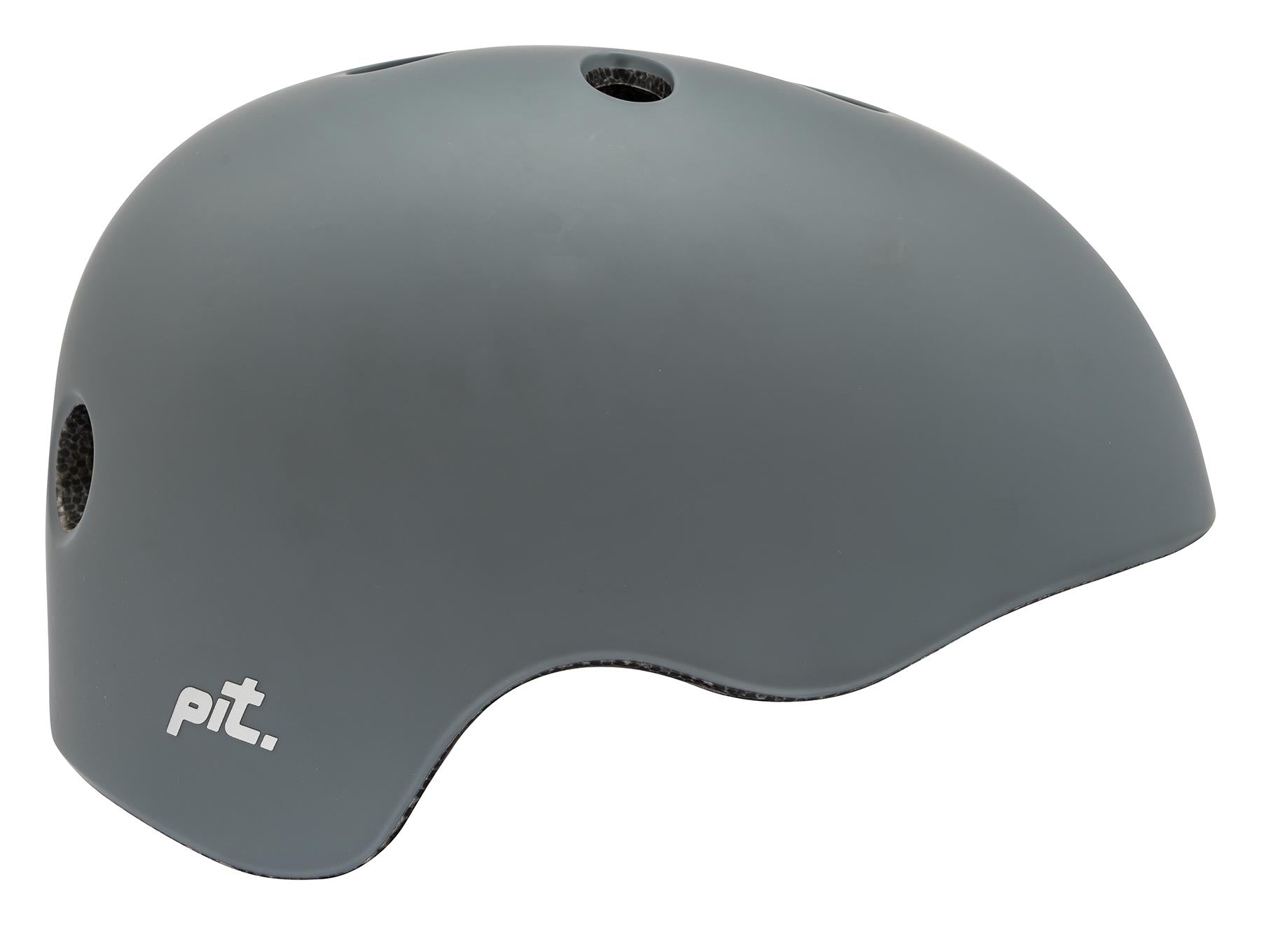 Gray Pit Skate Helmet against a white background