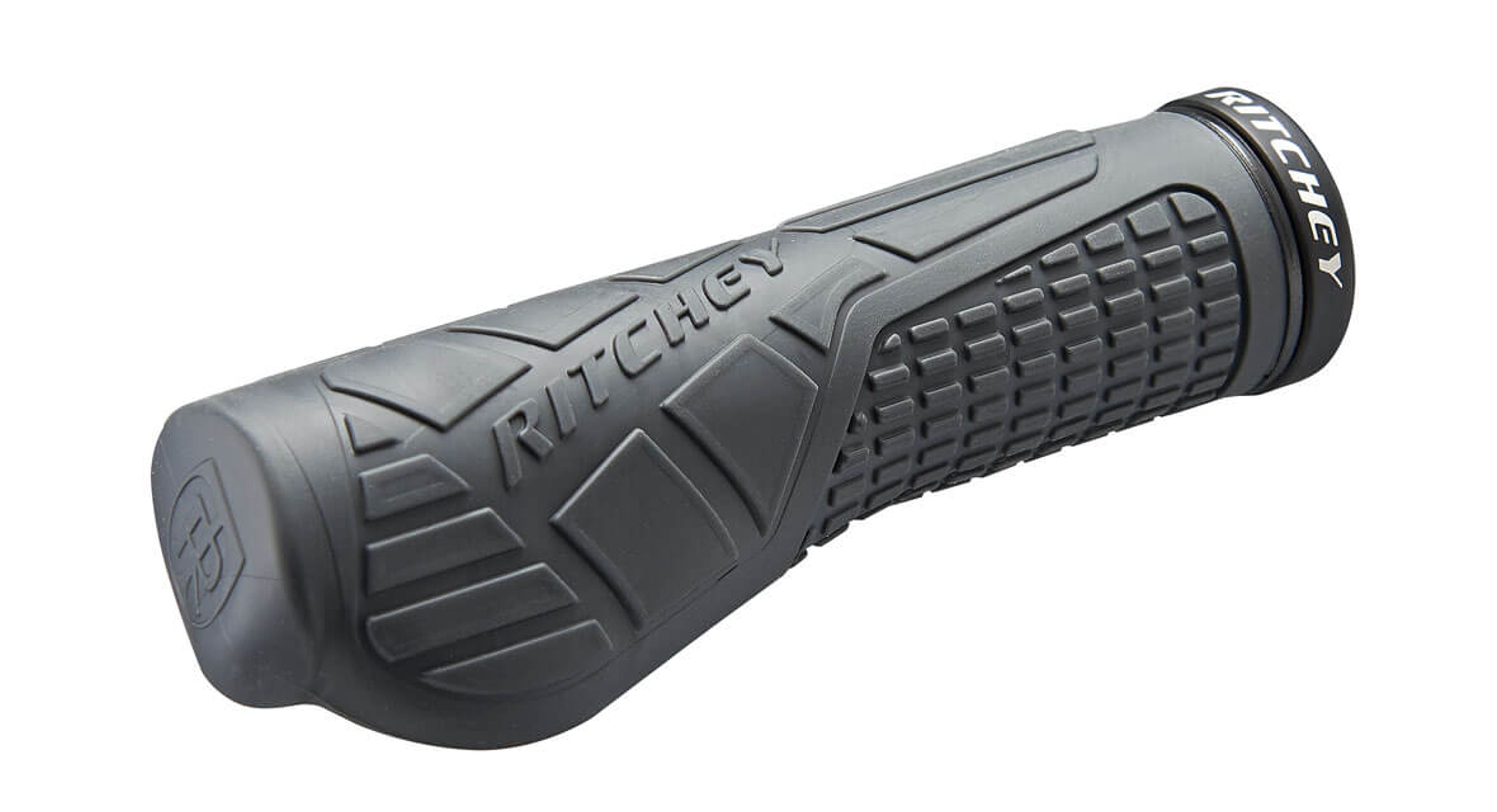 Gray Ritchey bike handlebar grip on a white background