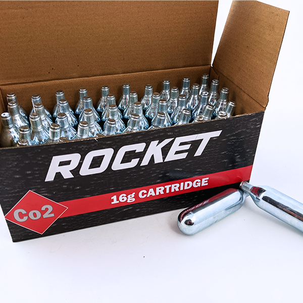 A picture of a box of Rocket 16g cartridges