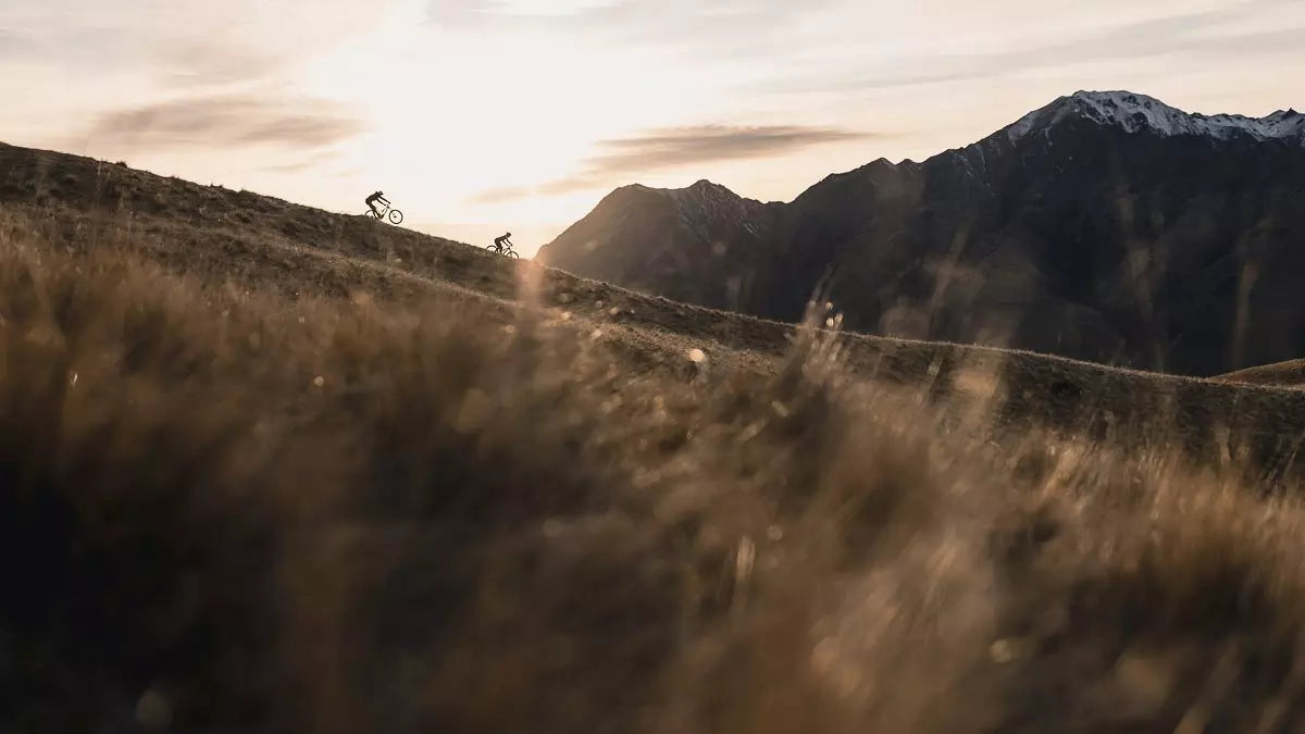 A picture of two guys riding Specialized Stumpjumper Mountain Bikes