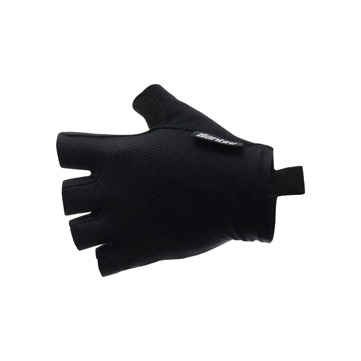 A black Santini Cycling Glove on a white background
