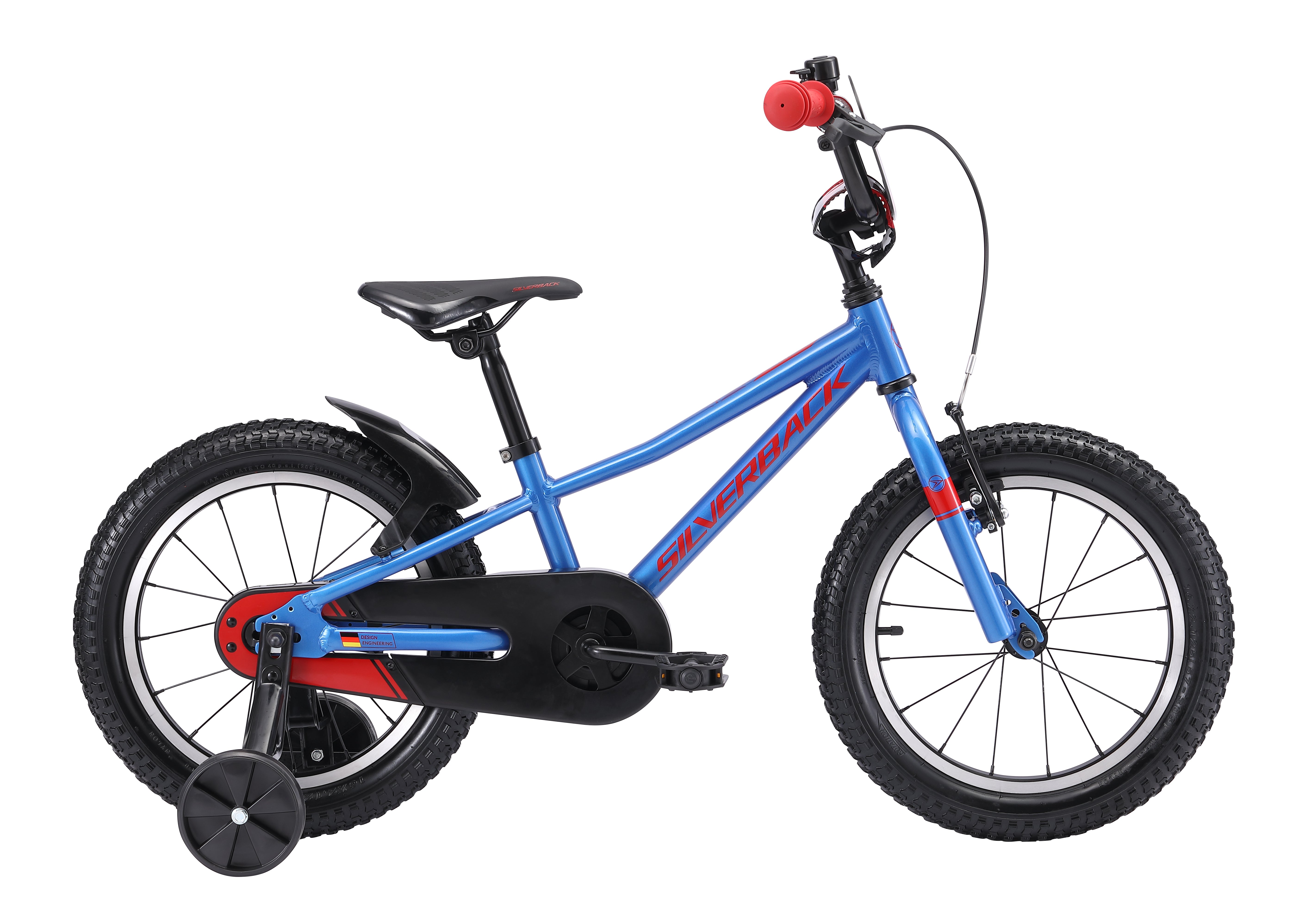 A picture of the blue Silverback Skid 16" Boys Bike