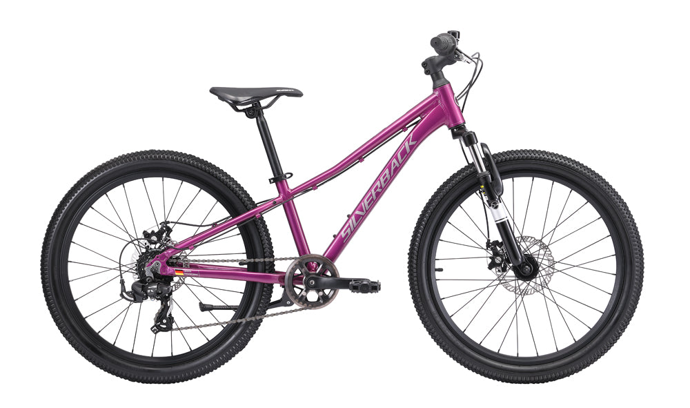 A picture of the mulberry Silverback Spyke 24" Girls Mountain Bike