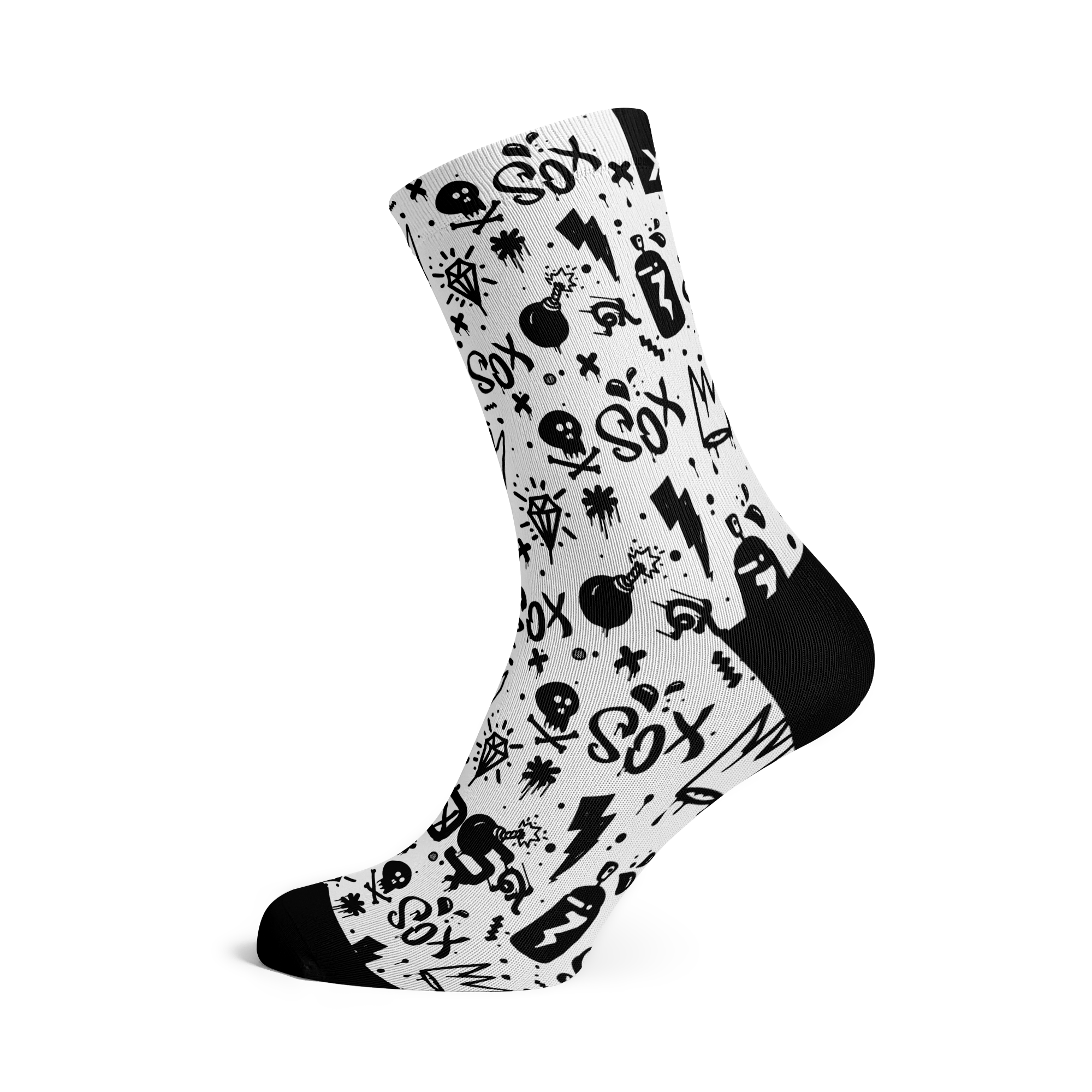 A picture of the Sox Doodle Cycling Socks