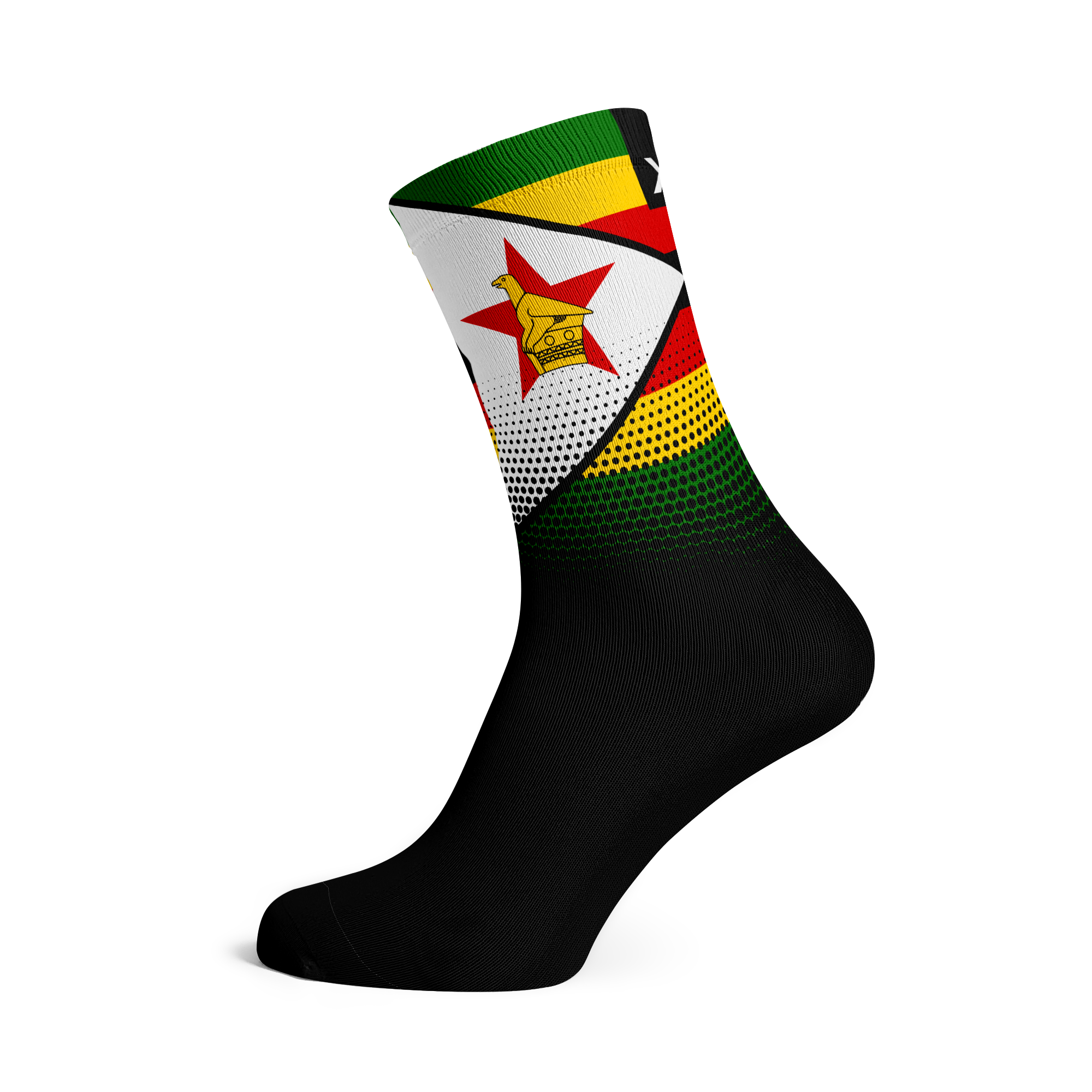 A picture of the Sox Flag Cycling Socks Zimbabwe