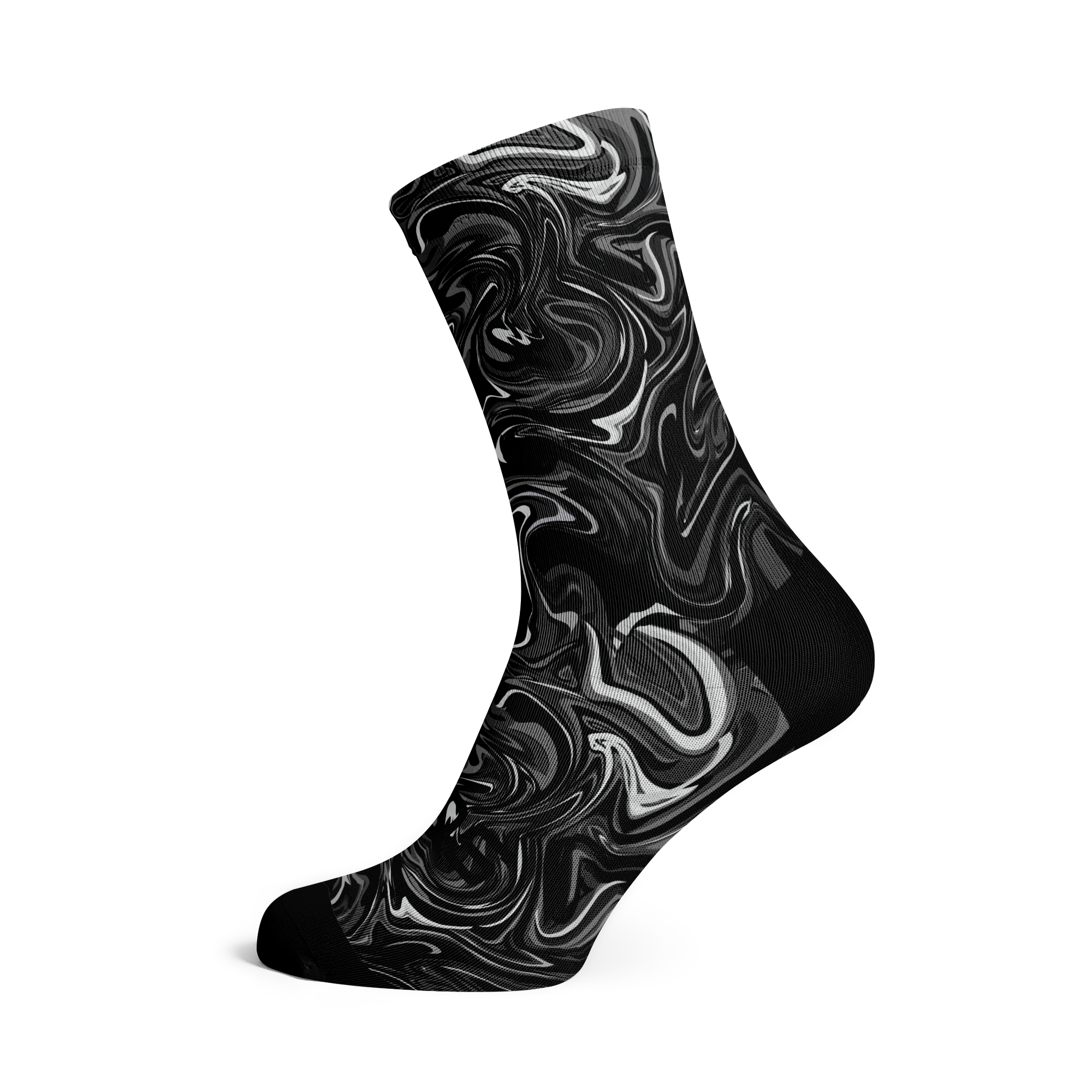 A picture of hte Sox Marble Cycling Socks Black