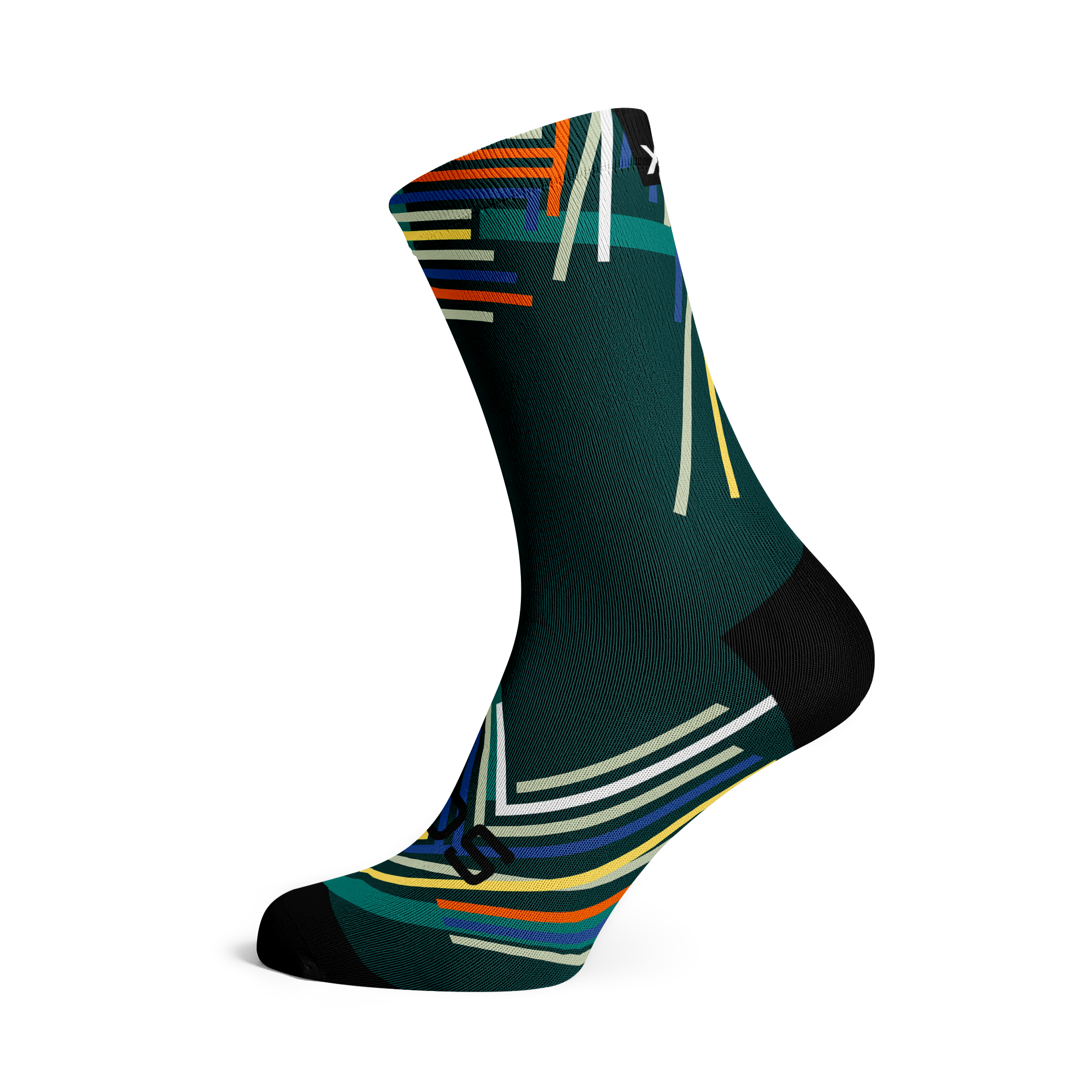 A picture of the Sox Performance Teal Cycling Socks