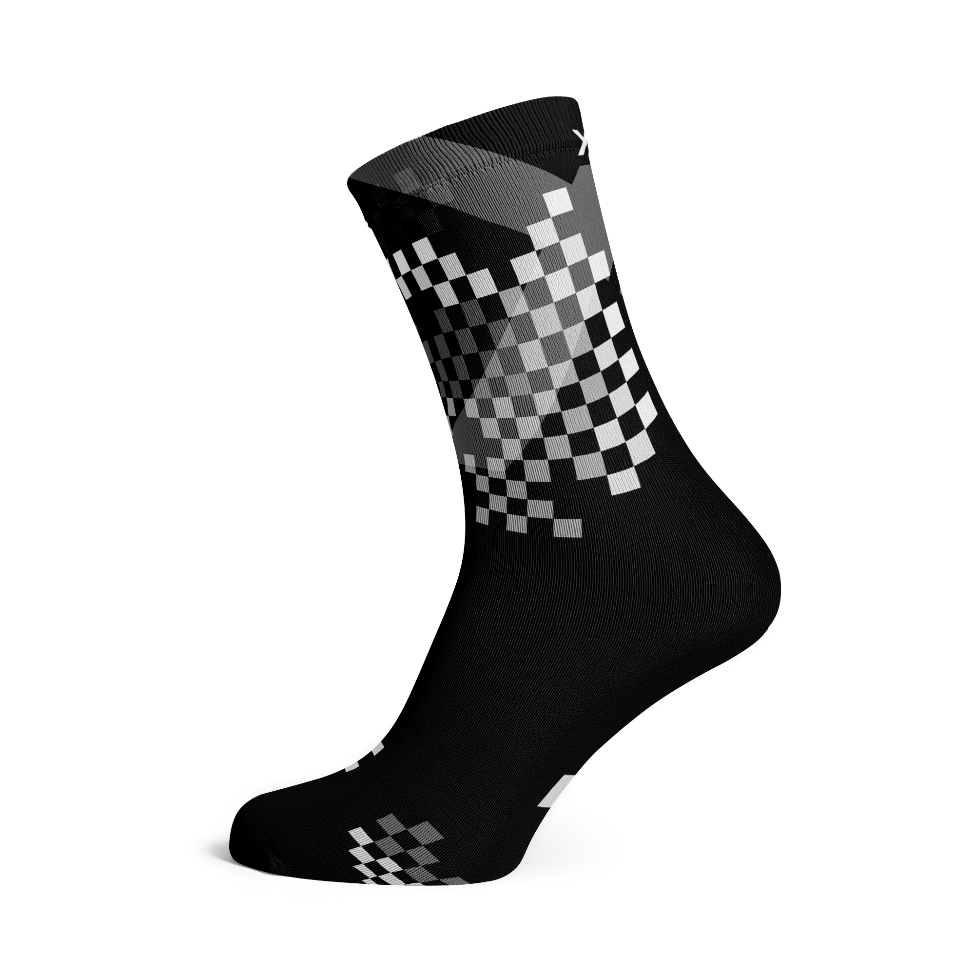 A picture of the Sox X Black Cycling Sock